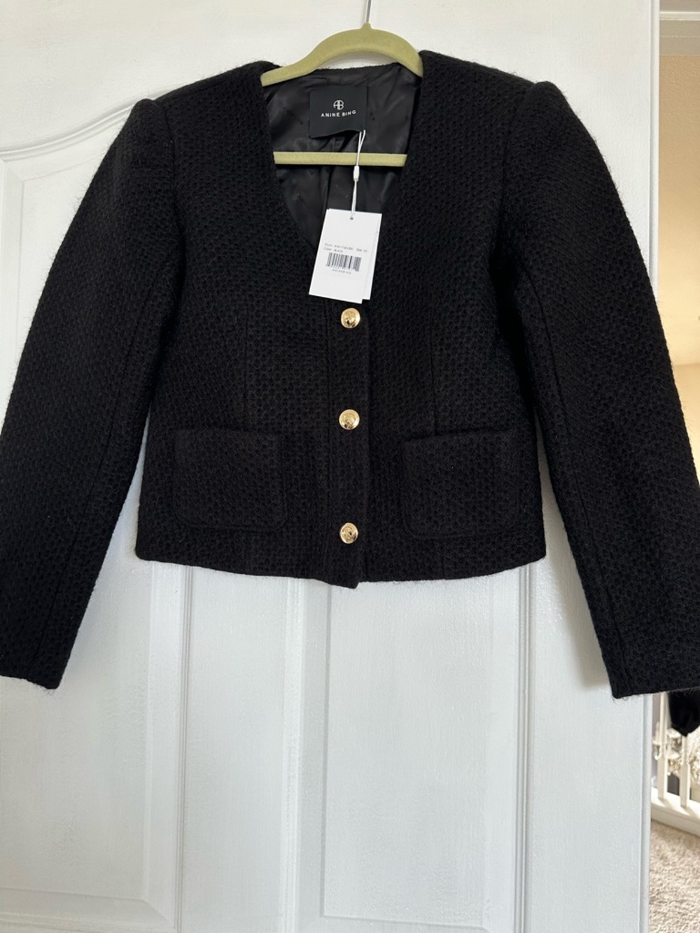 ANINE BING Black Blazer | Tailored Minimalist Luxury | XS | NWT